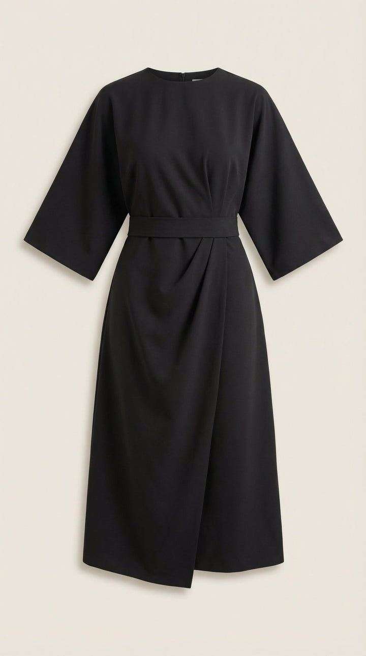 Vestido largo Ana con cinturón