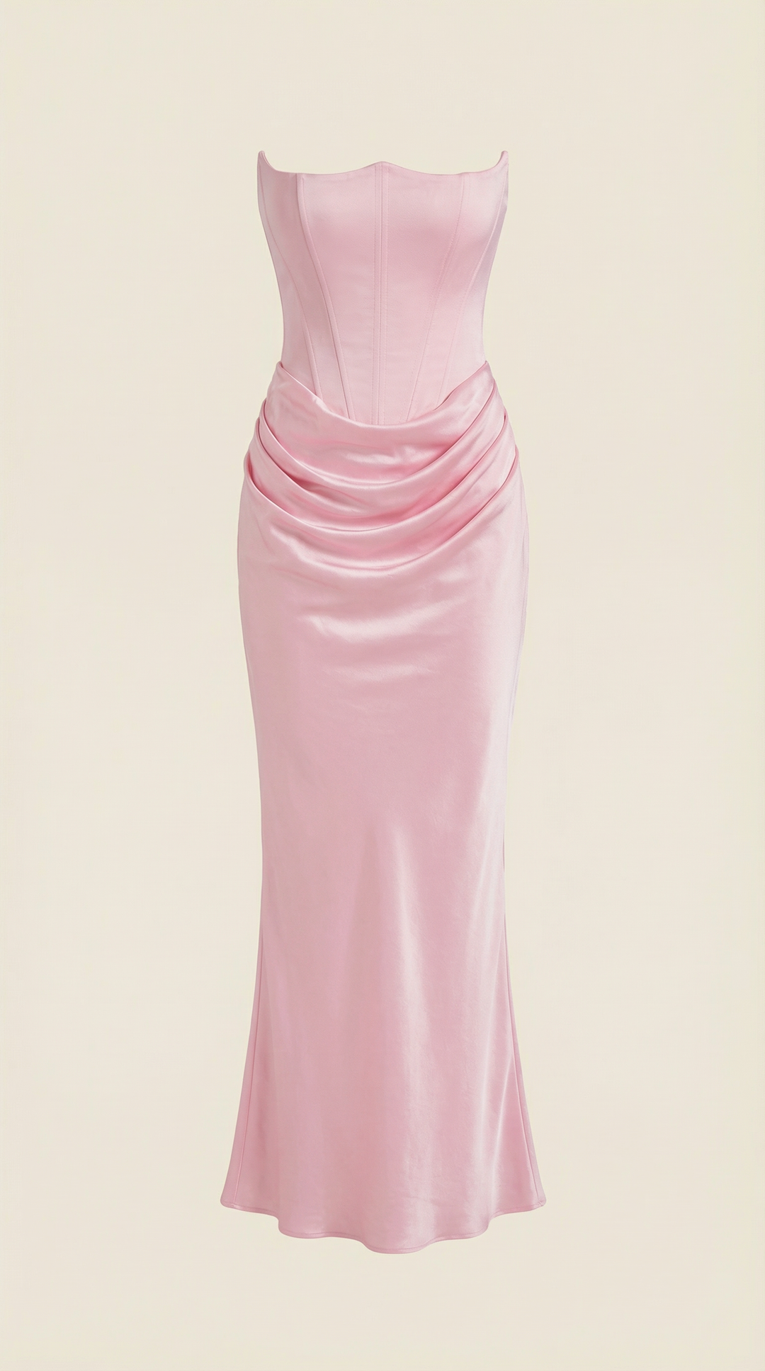 Vestido largo estilo corsé Fiorella