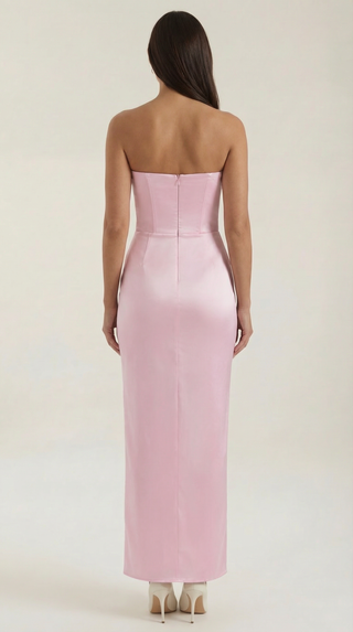 Vestido largo estilo corsé Fiorella