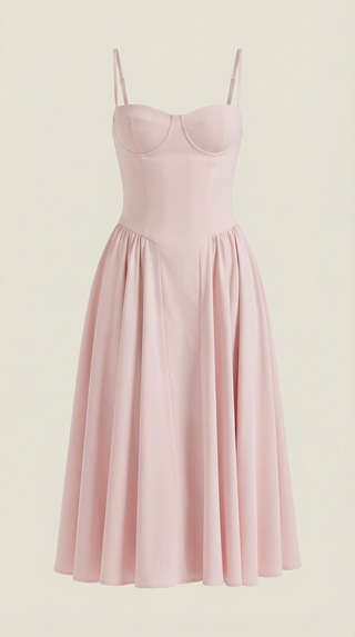 Corset-Style Midi Dress Odette