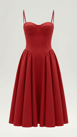 Corset-Style Midi Dress Odette