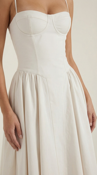 Corset-Style Midi Dress Odette