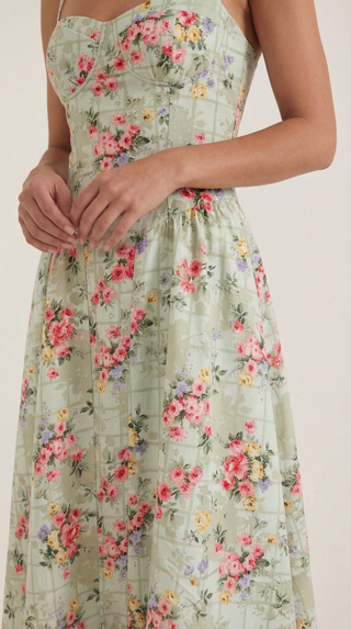 Corset-Style Midi Dress Odette