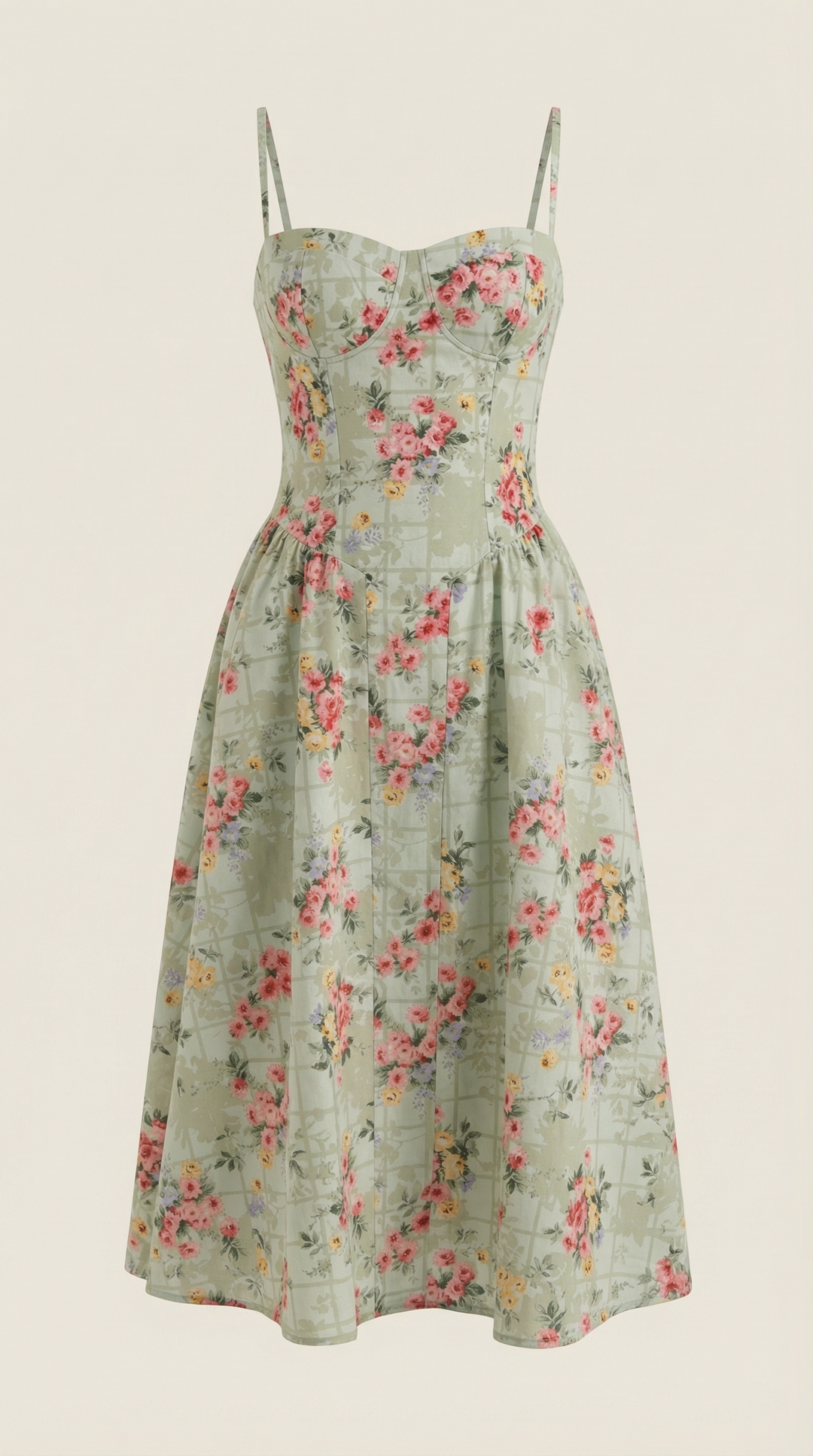 Corset-Style Midi Dress Odette