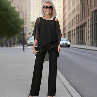 Manuela | Conjunto de Dos Piezas con Pantalón Amplio